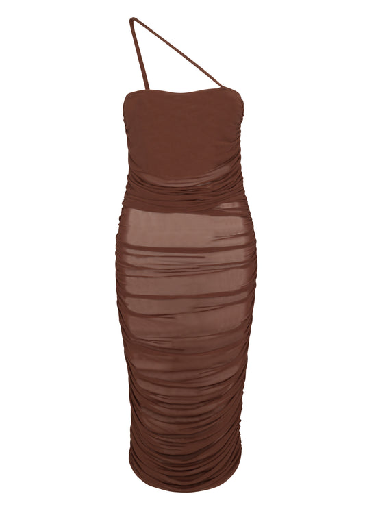 MESH MIDI DRESS